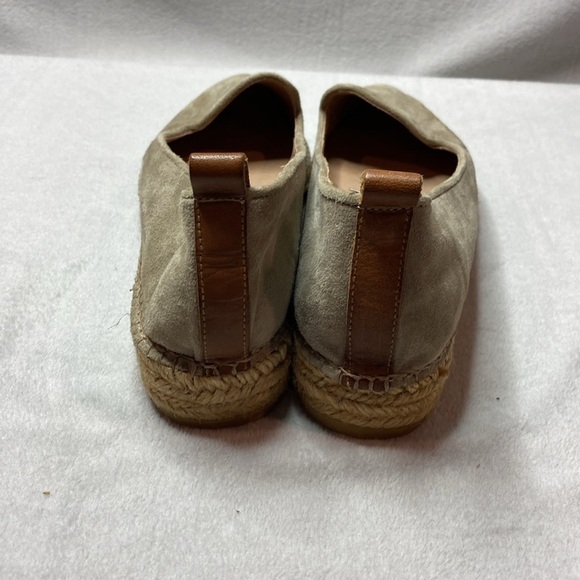Gaimo anthropologie Arcadia espadrilles tan/khaki suede leather uppers size 8 - Picture 3 of 6